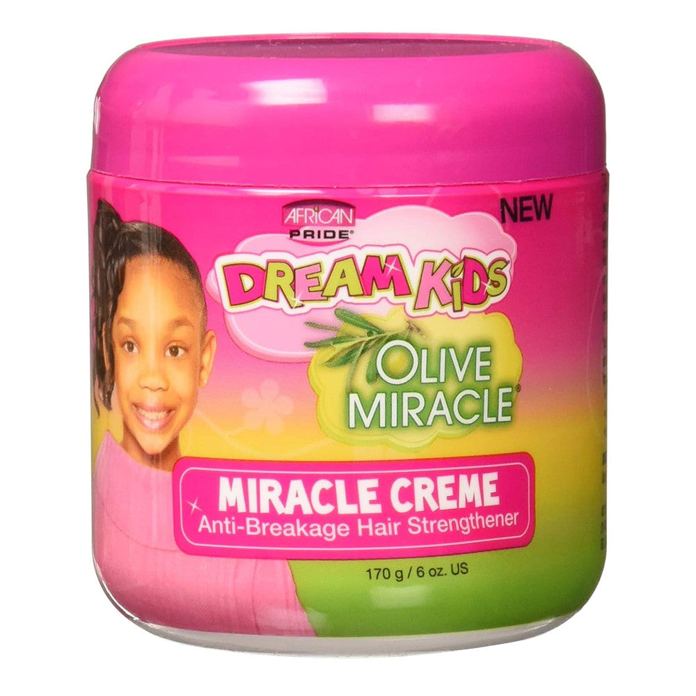 African Pride Dream Kids Olive Miracle Creme For Hair, 6 oz